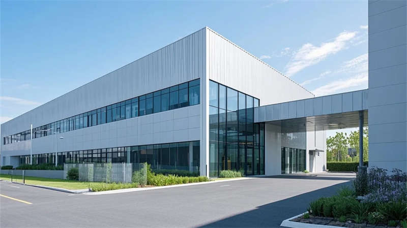 合肥廠房裝修，光影與生態(tài)交融的極簡工業(yè)美學(xué)空間