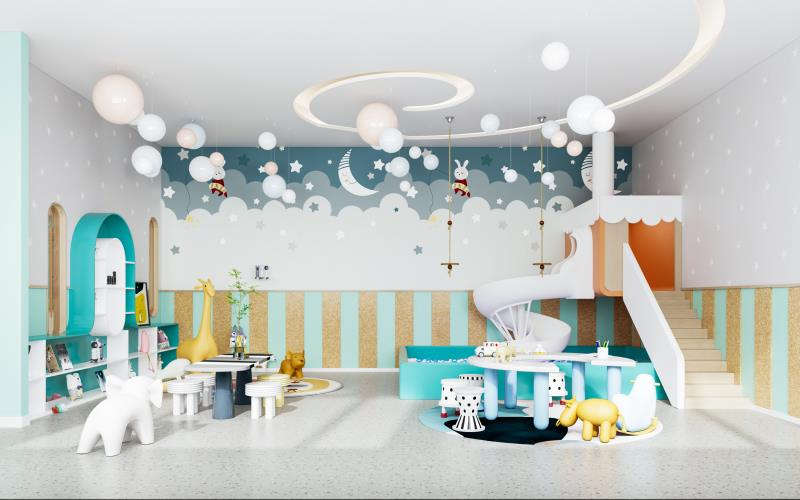 1800平桐城小博士幼兒園裝修設計效果圖 1800平桐城小博士幼兒園裝修設計效果圖