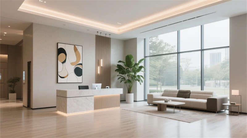 現(xiàn)代簡約融自然，合肥現(xiàn)代簡約酒店裝修設(shè)計(jì)效果圖