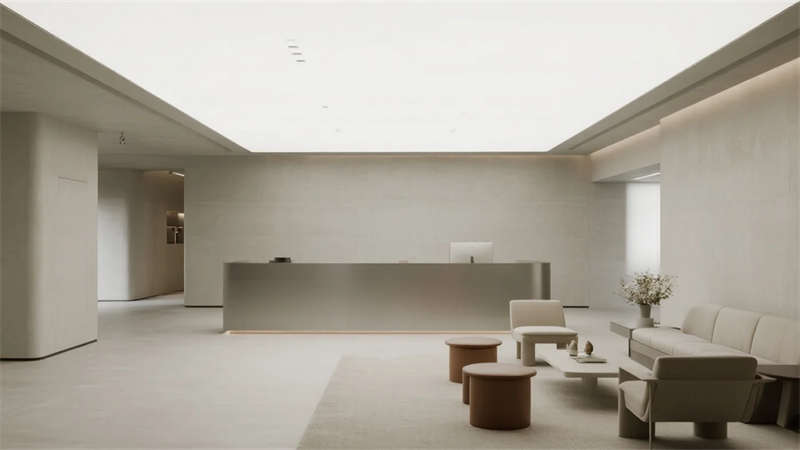 合肥辦公室展廳設(shè)計(jì)，科技與自然交融的極簡美學(xué)
