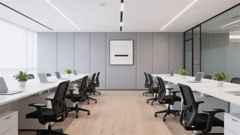 合肥1500平辦公室裝修，打造極簡質(zhì)感與高效協(xié)作空間