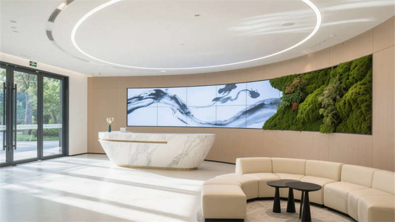 綠意融科技,合肥1500平辦公室裝修設計效果圖 綠意融科技,合肥1500平辦公室裝修設計效果圖